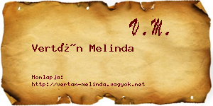 Vertán Melinda névjegykártya